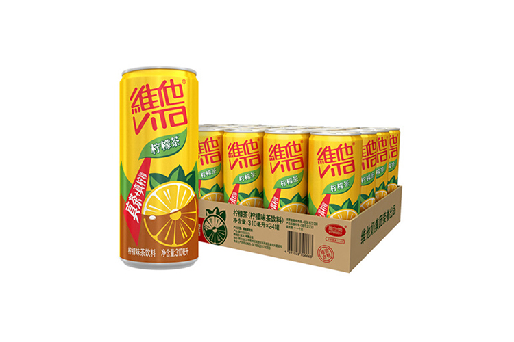 维他苗条罐装柠檬茶 310ML 24罐